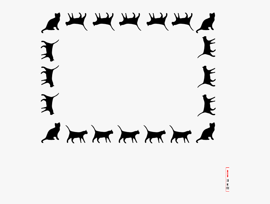 Download Clip Art Library Stock Png Images Free Download - Cat Border Png, Transparent Png