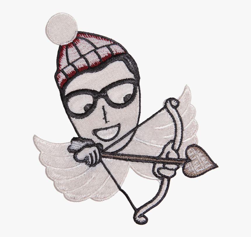 Cartoon Figure With The Arrow Of Cupid Embroidery Patch - Cartoon, HD Png Download