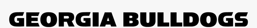 Georgia Bulldogs - Georgia Bulldogs Logo Text, HD Png Download