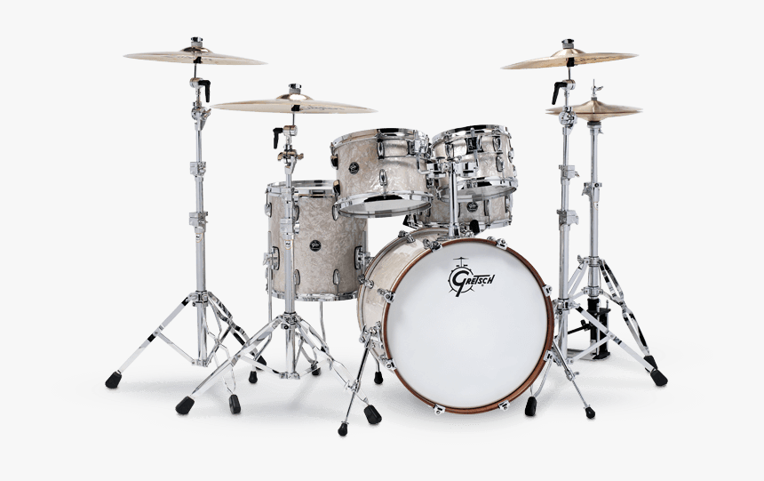 Gretsch Renown 4 Piece Drum Set - Gretsch Renown Maple Silver, HD Png Download