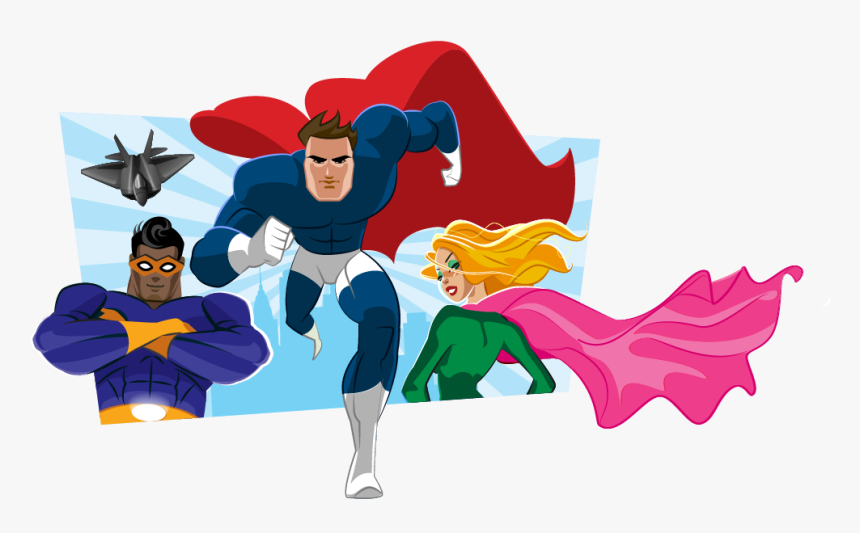 Clipart Dolphin Superhero - Writing Superheroes, HD Png Download