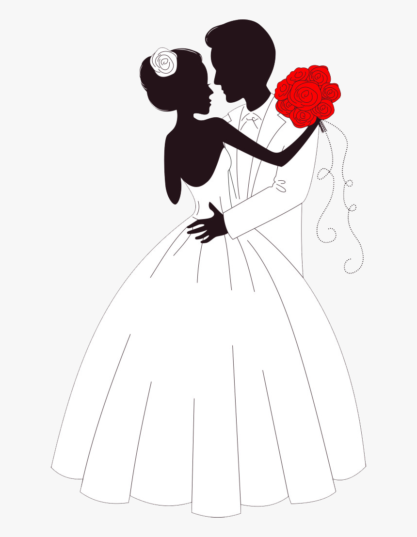 Wedding Invitation Bride Illustration - Illustration, HD Png Download
