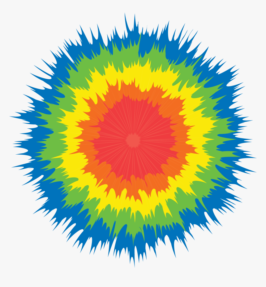Tie Dye Png - Tie Dye Shirt Drawing, Transparent Png