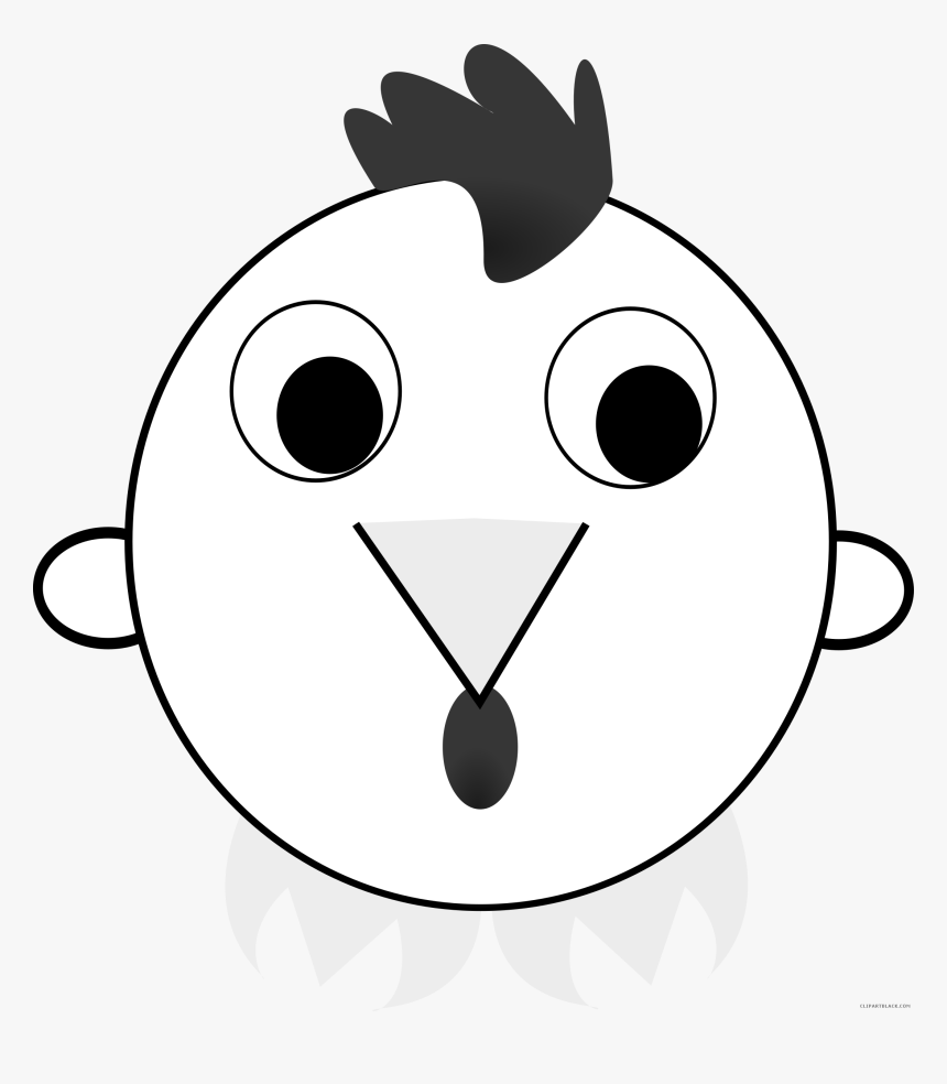 Chinese Rooster Animal Free Black White Clipart Images - Rooster, HD Png Download