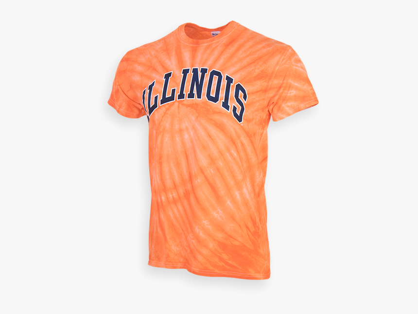 Illinois Orange Tie Dye T-shirt - Illinois T Shirts, HD Png Download
