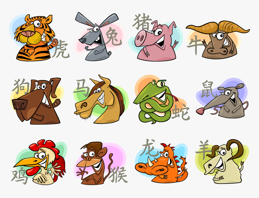 Free Chinese Zodiac Clipart, HD Png Download , Transparent Png Image