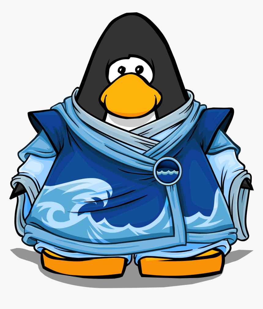 Waterfall Coat Pc - Club Penguin Water Ninja Suit, HD Png Download