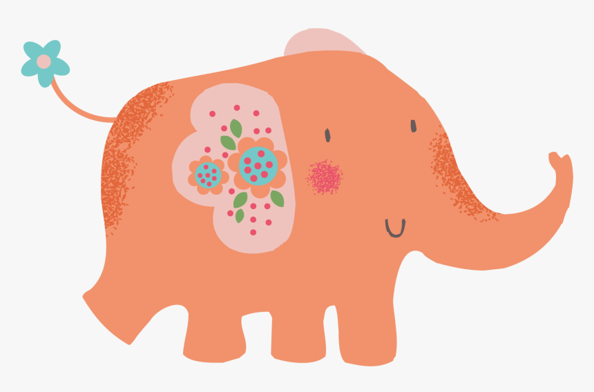 Cartoon Elephant Transprent Free - Indian Elephant, HD Png Download