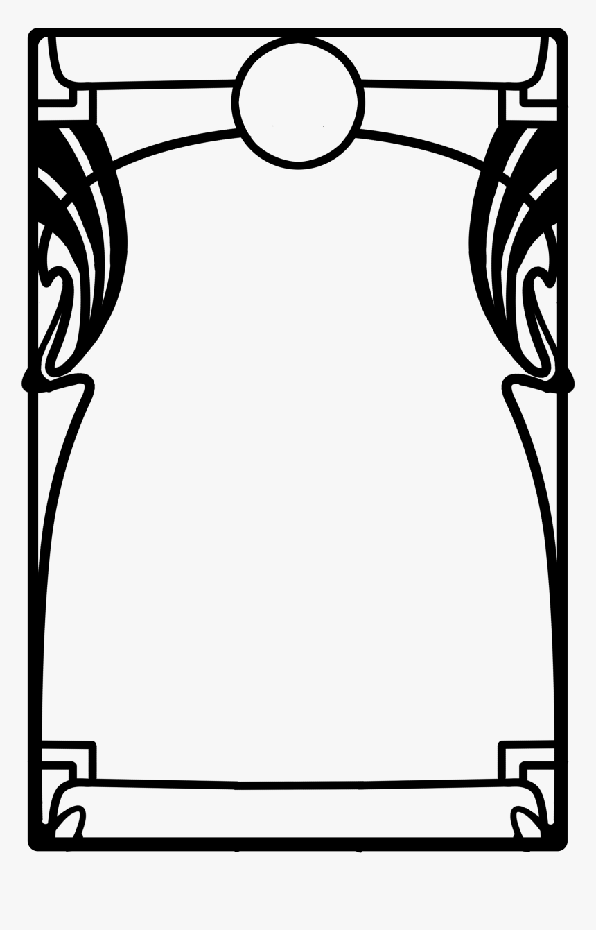 Zodiac Signs Crystal Gems - Art Deco Frame Png, Transparent Png