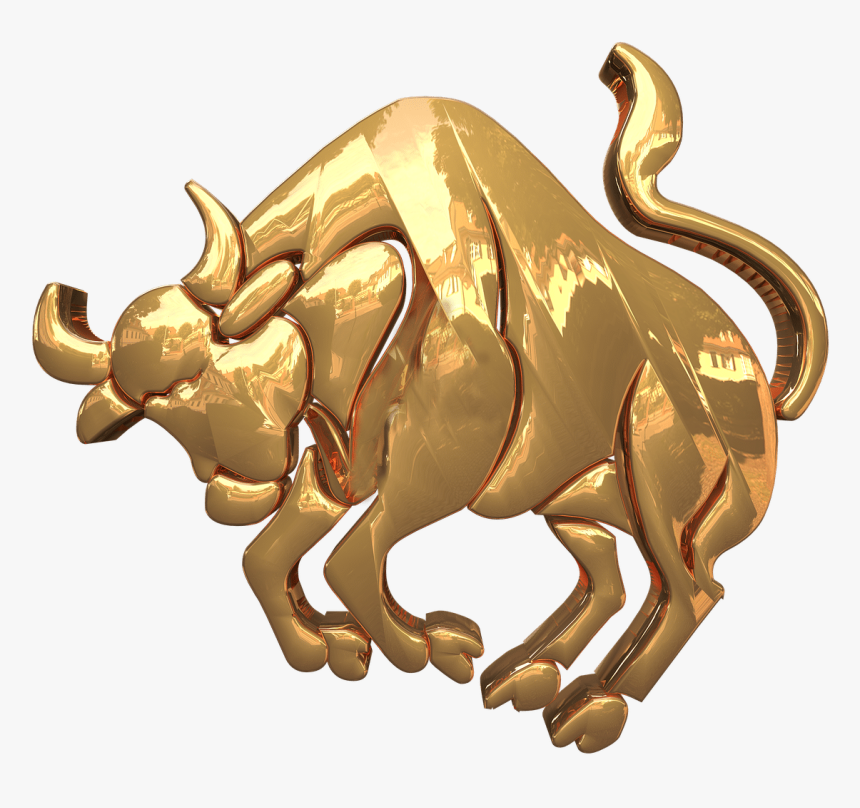Zodiac Taurus Golden, HD Png Download