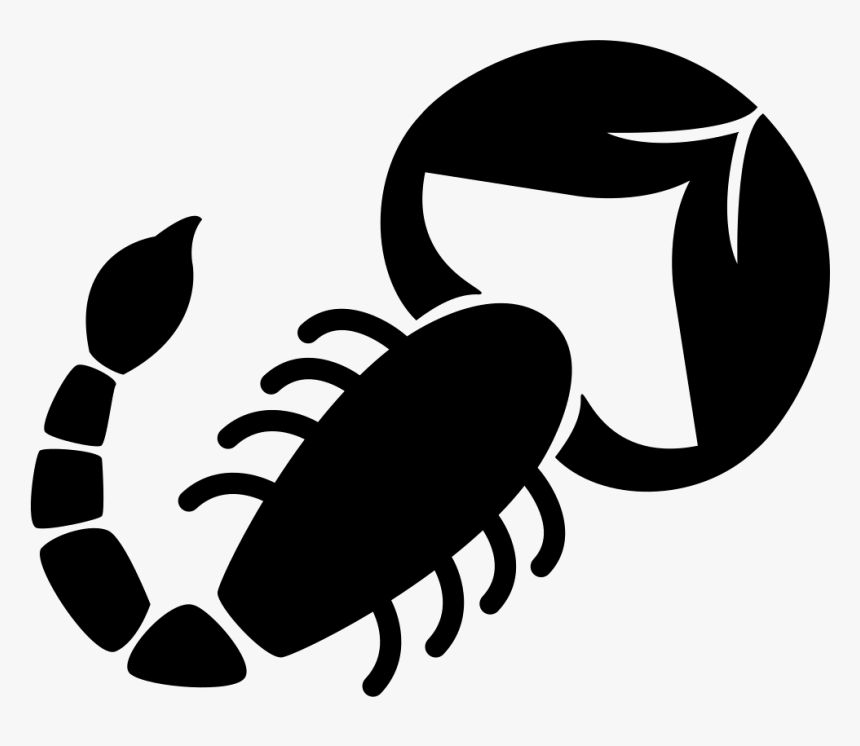 Scorpion Shape Of Zodiac Sign - Scorpio Icon, HD Png Download