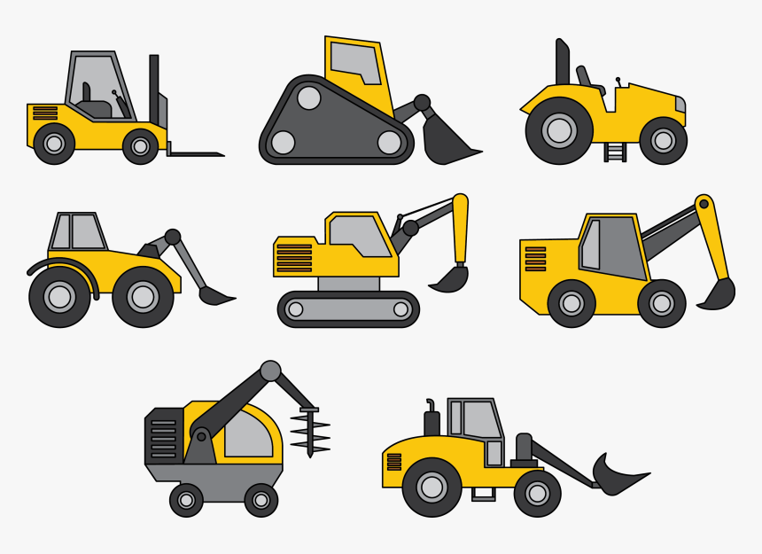 Euclidean Vector Excavator Sk - Free Skid Steer Vectors, HD Png Download