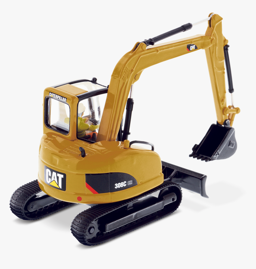 Cat 308c Cr Hydraulic Excavator - Diecast Excavator, HD Png Download