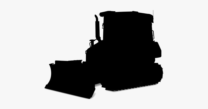 Construction Vehicle Png Transparent Images - Silhouette, Png Download