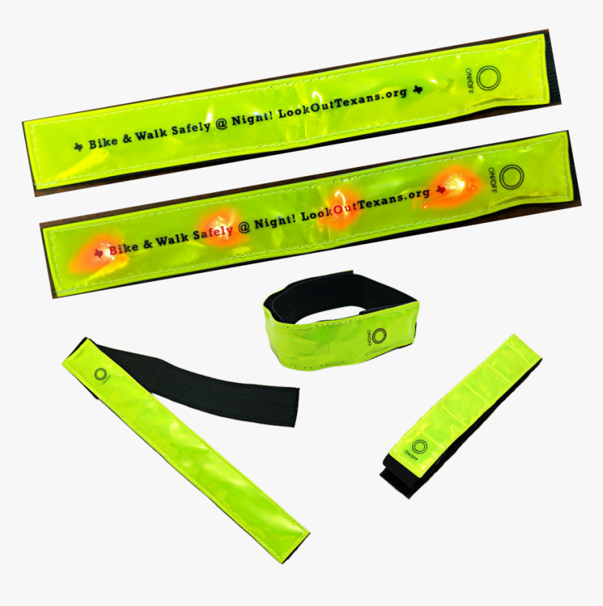 P Ref 1893 Reflective Arm Band With Flashing Leds - Plastic, HD Png Download