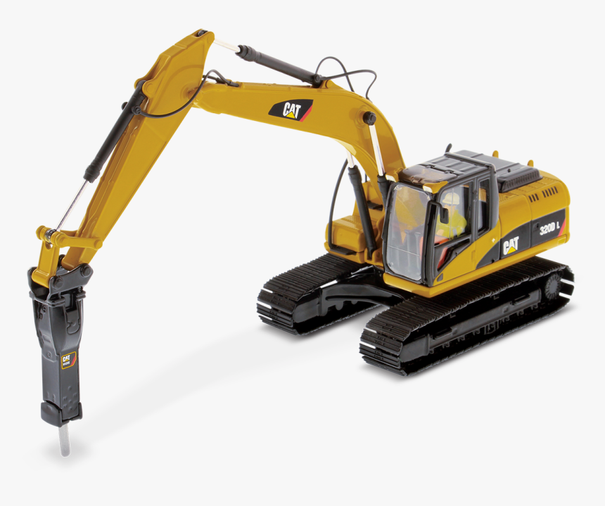 Cat 320d L Hydraulic Excavator With Hammer - Cat Excavator 320d, HD Png Download
