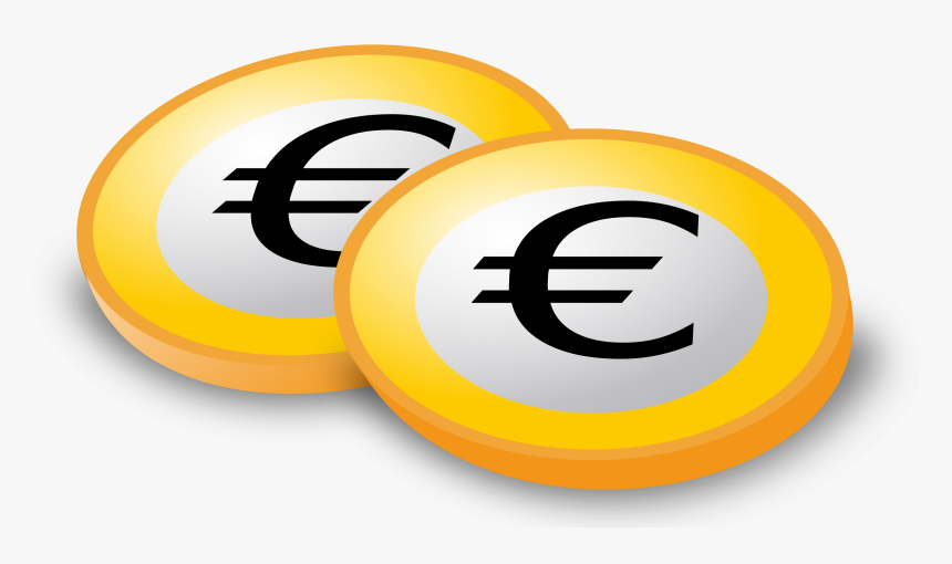 Euro Coins Clip Arts - Euro Coin Clipart, HD Png Download