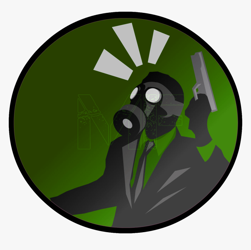 Cartoon Gas Mask Profile, HD Png Download