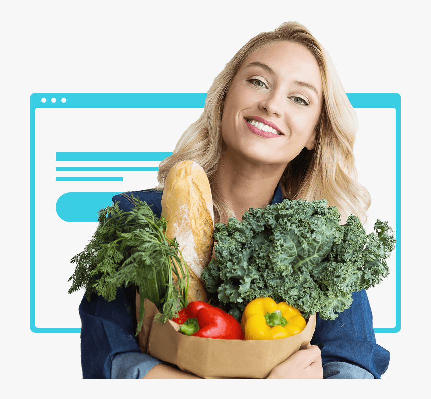 Customer Happy Online Grocery Shopping, HD Png Download