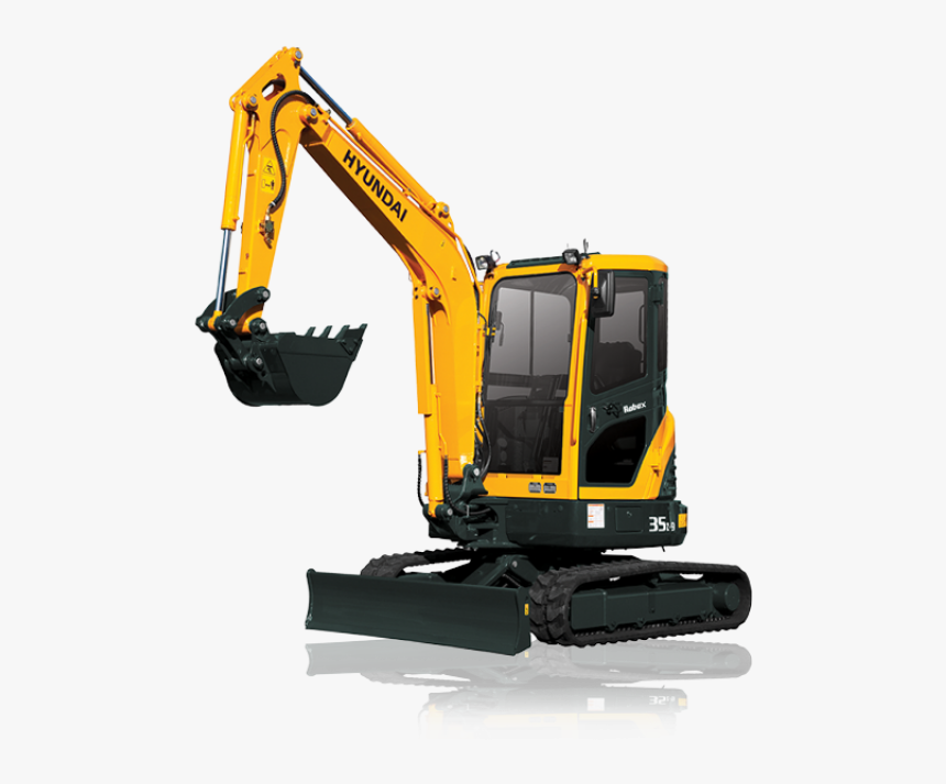 Hyundai Construction R35z-9 Mini Excavator - Mini Hyundai Construction Equipment, HD Png Download