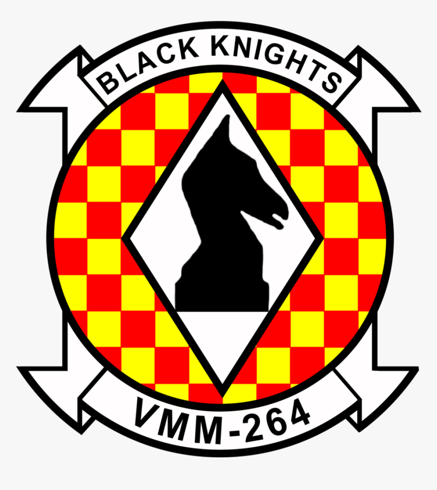 Usmc Vmm-264 Black Knights Sticker - Vmm 264 Rein, HD Png Download