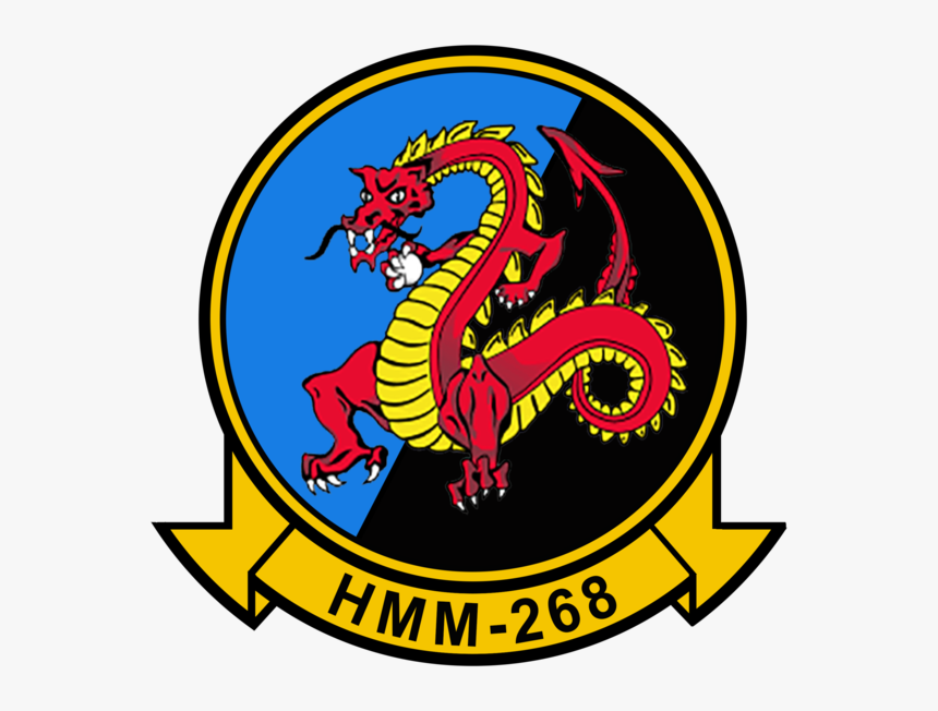 Usmc Hmm-268 Red Dragons Sticker Military, Law Enforcement - Hmm 268, HD Png Download