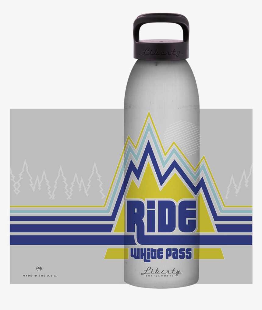 Whitepass1 Small - Water Bottle, HD Png Download