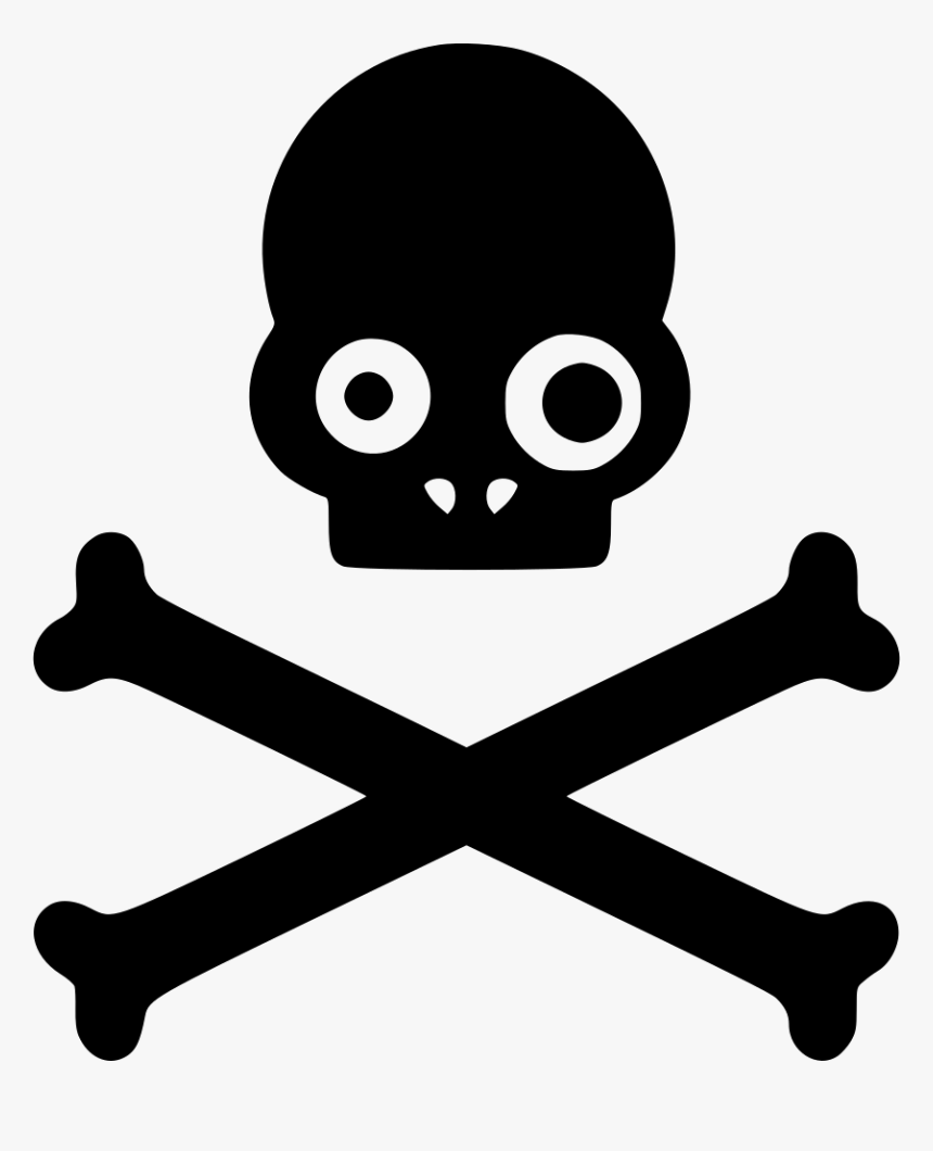 Tattoo Bones Head Sceleton Death Pirate - Skull And Crossbones Transparent, HD Png Download