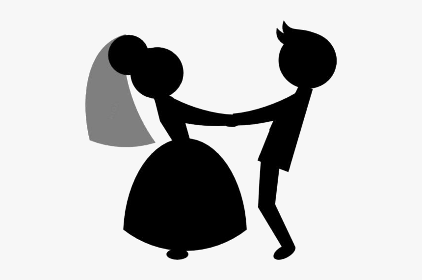 Just Married Cartoon Png Transparent Images - Cartoon, Png Download