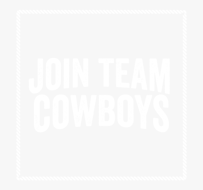 Join Team Cowboys - Johns Hopkins Logo White, HD Png Download
