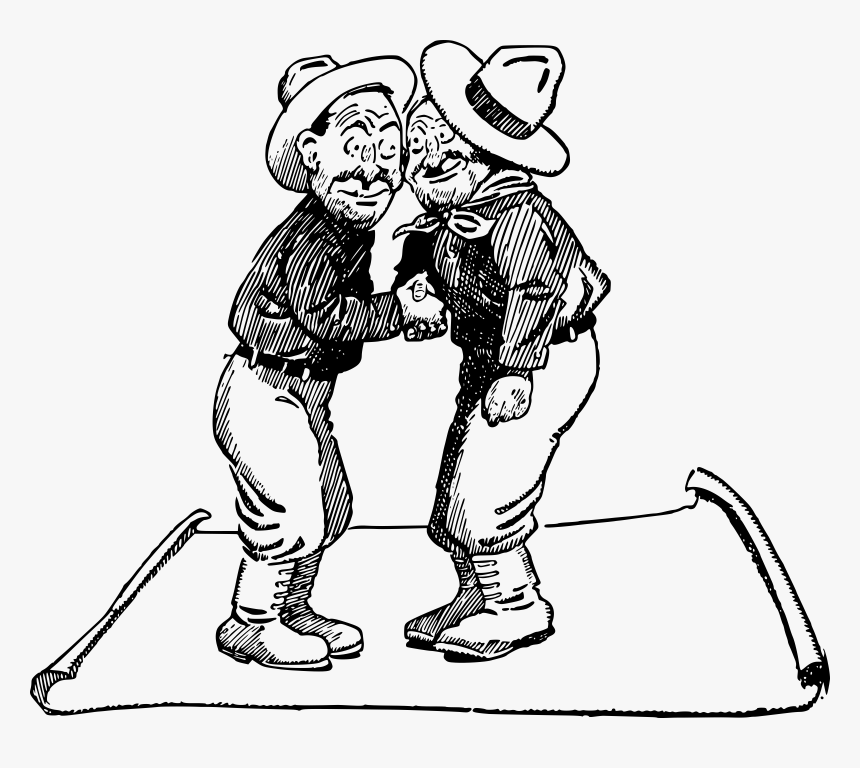 Friendly Cowboys Clip Arts - Vektor Pistol Cowboy Hitam Putih, HD Png Download