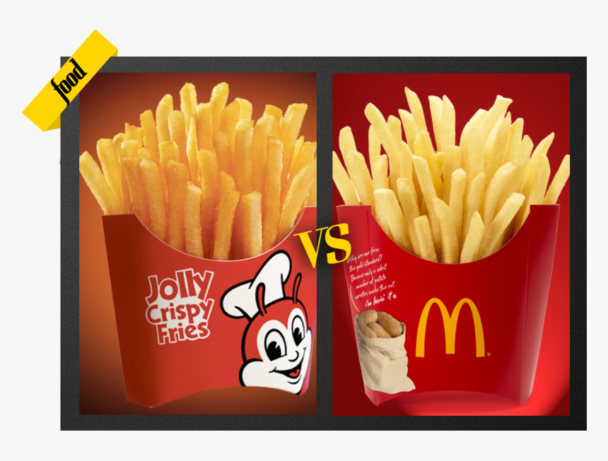 Mcdo And Jollibee Fries, HD Png Download