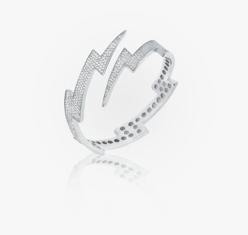 Lightning Bolt Bangle - Titanium Ring, HD Png Download