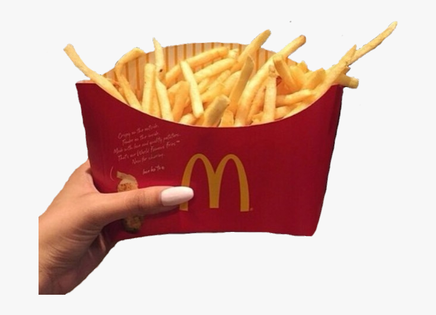 #fries #frenchfries #mcdonalds - Girl Instagram In Mcdonalds, HD Png Download