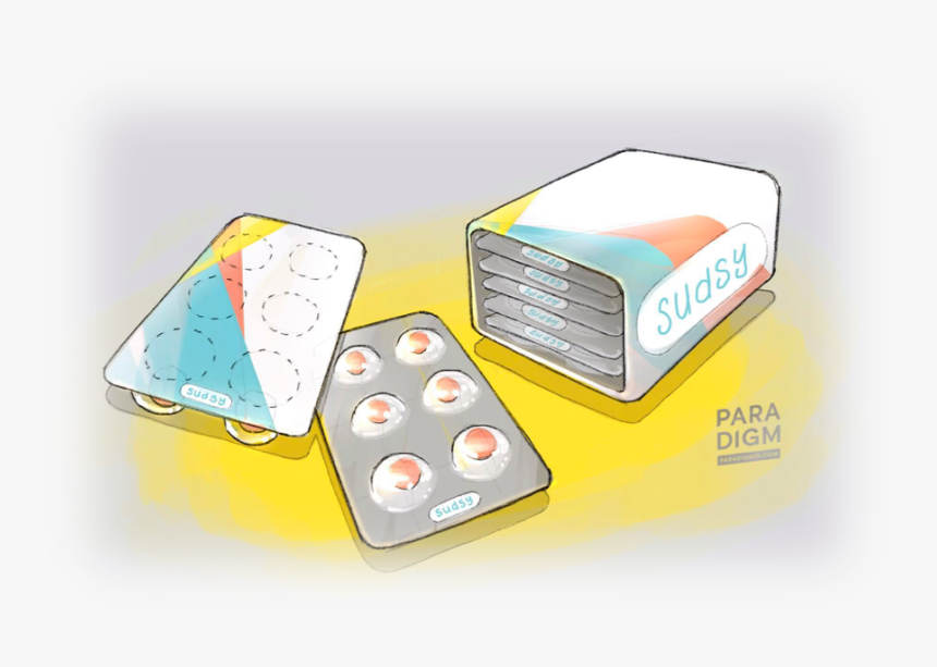 Sudsy Blister Pack - Graphic Design, HD Png Download