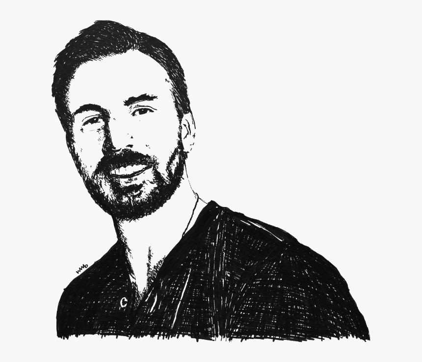 Chris Evans , Png Download - Chris Evans Art Beard, Transparent Png