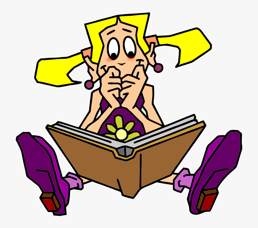 Free Reader Girl - Buch Clipart, HD Png Download