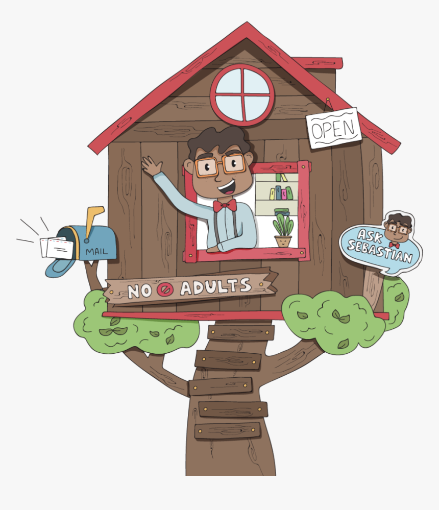 Sebastians Treehouse - Cartoon, HD Png Download