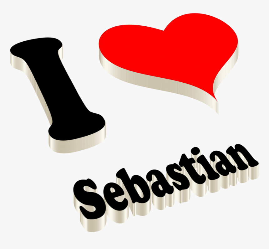 Sebastian Heart Name Transparent Png - Resham Name, Png Download