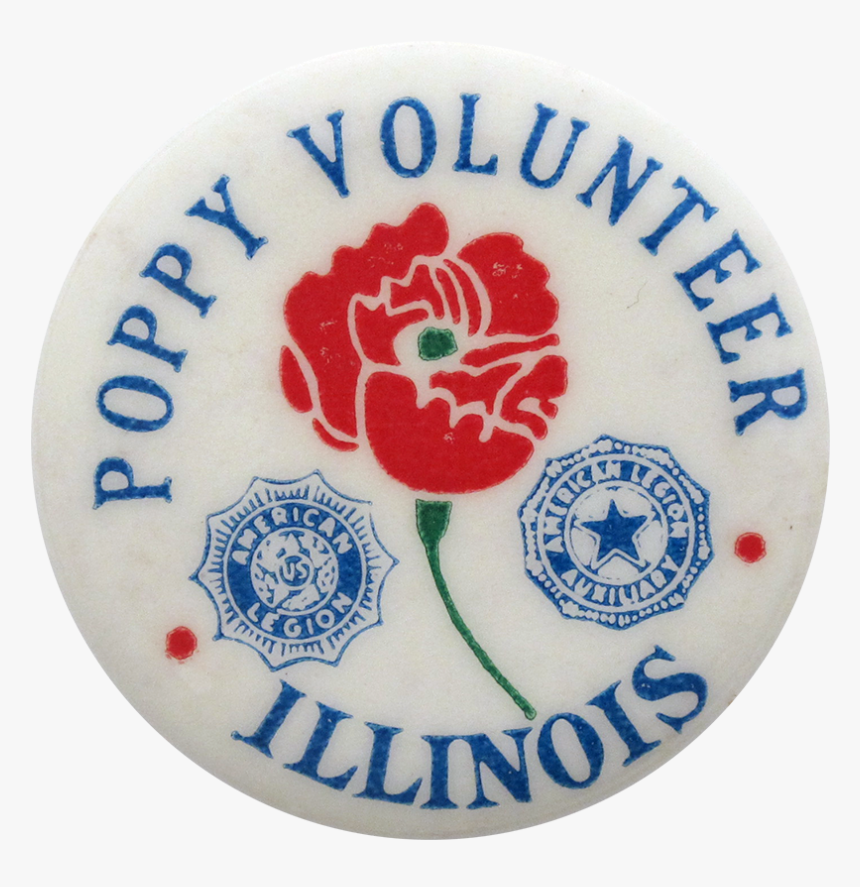 American Legion Poppy Volunteer Club Button Museum - Badge, HD Png Download
