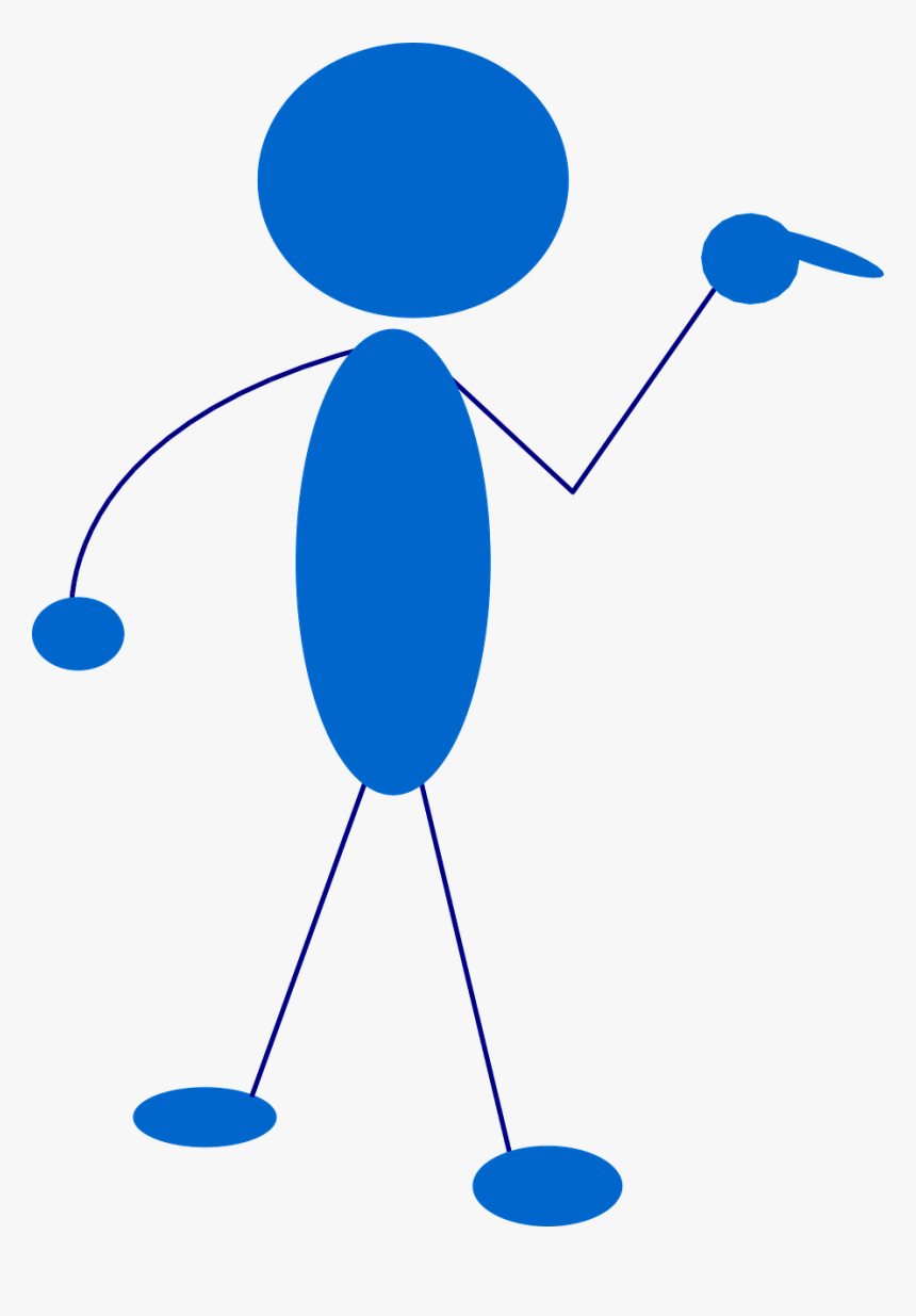 Transparent Stick Man Png - Stick Figure Pointing Png, Png Download