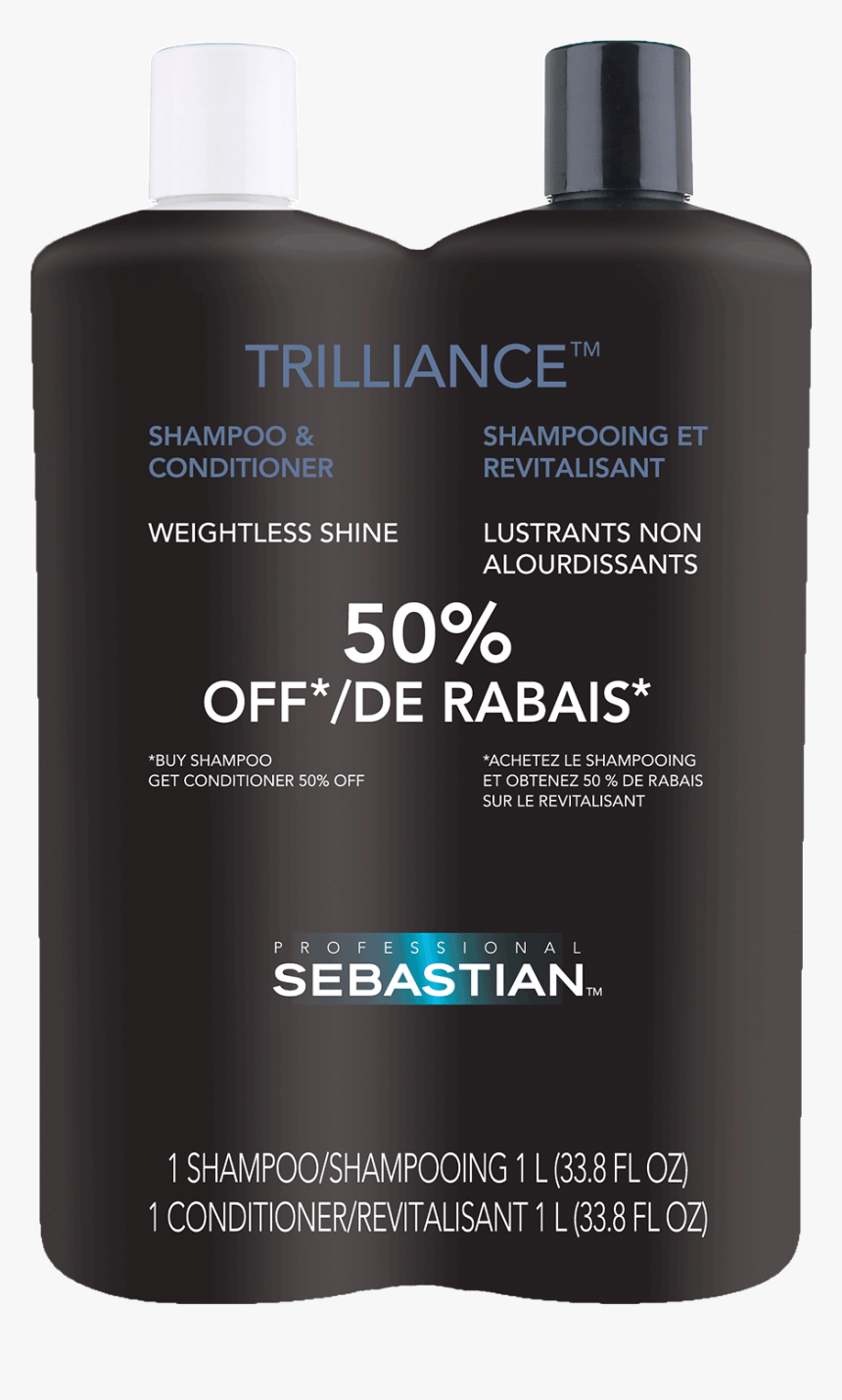 Trilliance Shampoo And Conditioner Liter Duo - Cosmetics, HD Png Download