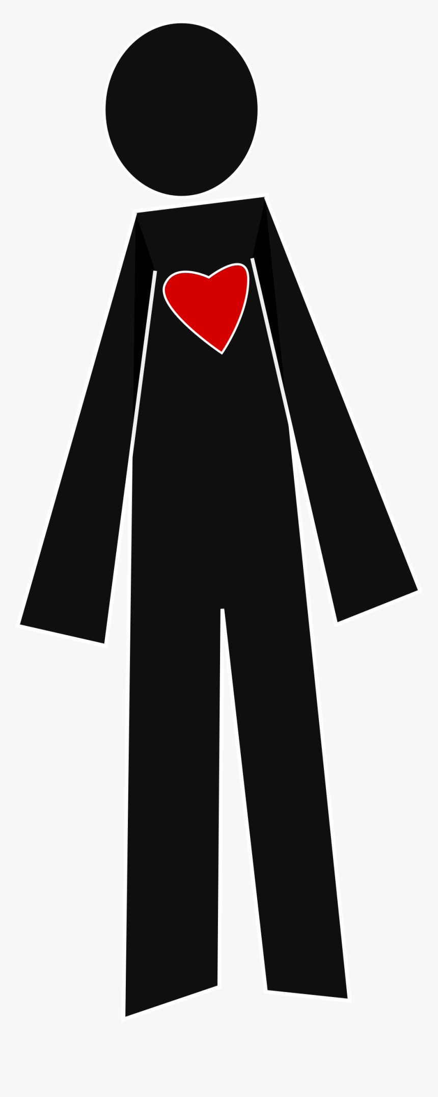 Stick Person Clipart Clipartmonk Free Clip Art Images - Person Heart Clipart, HD Png Download