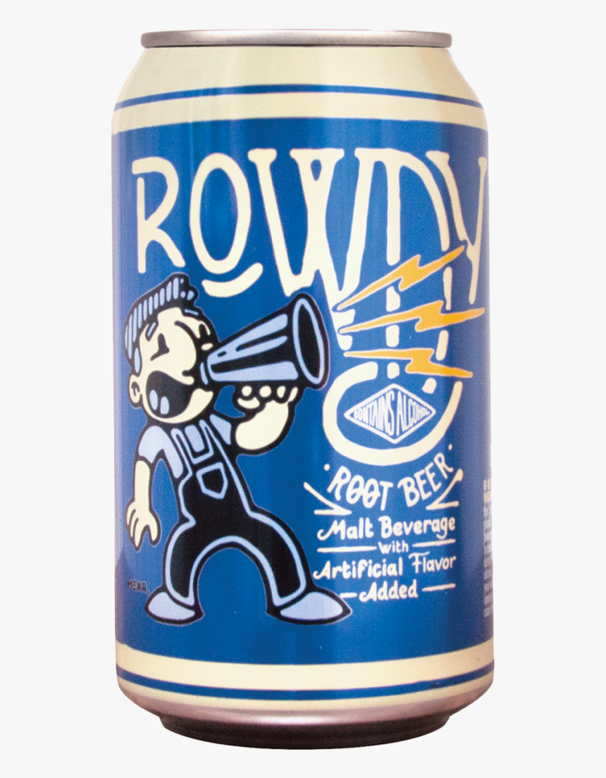 Rowdy Root Beer Can - Beer, HD Png Download