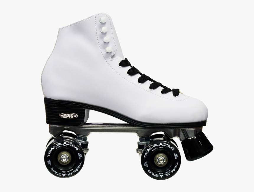 White Roller Skates With Black Wheels, HD Png Download