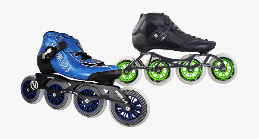 Inline Skates - 4 Wheel Inline Skate Speed Skate, HD Png Download
