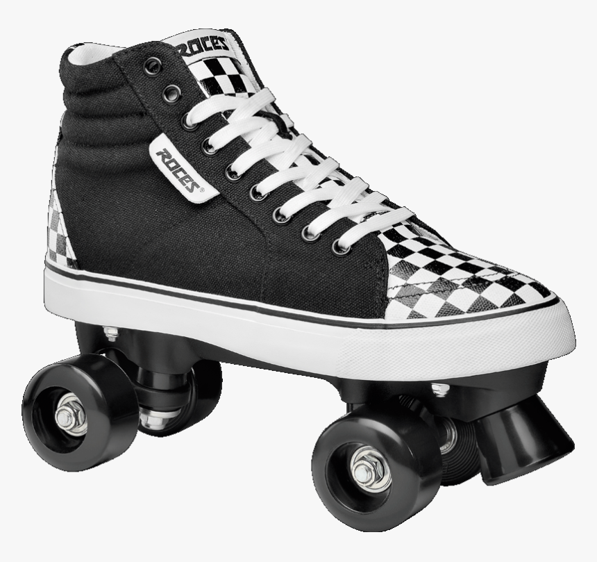Street Roller Skates Png Roces Roller Skates - Black And White Roller Skates, Transparent Png