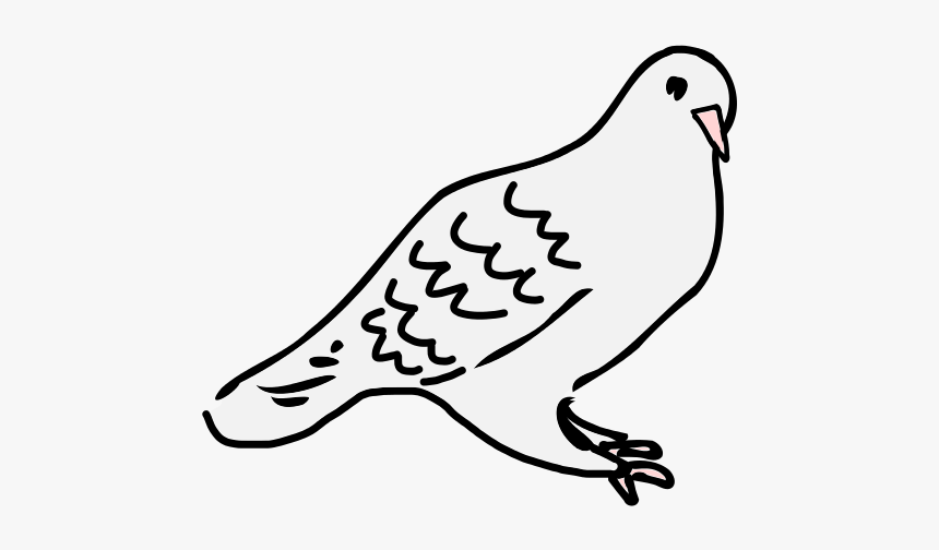 Dove Is Sitting - Sitting Dove Clipart Black And White, HD Png Download