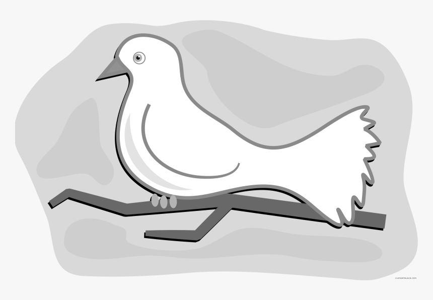 Dove Clipart Black And White - Dove Clipart, HD Png Download