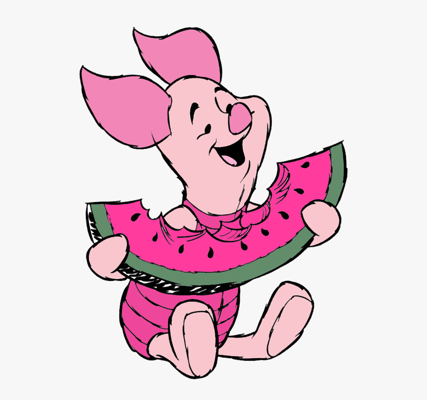 Piglet From Winnie The Pooh Eating, HD Png Download